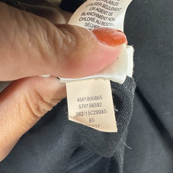 Chico's Weekends Sporty Full Zip Track Jacket Colorblock Black White 12 #BAG10 - Picture 6 of 8